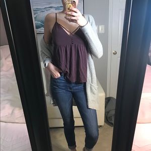American Eagle soft and sexy suede top